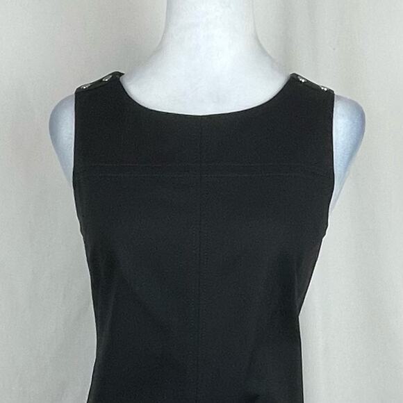 White House Black Market Black Neutral Minimalist EuroGirl Dress NWOT Size 6 - Picture 3 of 13